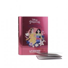 Lip Smacker Disney Princess Beauty Book Tin, Livre de Beauté Disney Princess Lip Smacker, avec Des Rouges à Lèvres, Des Gloss