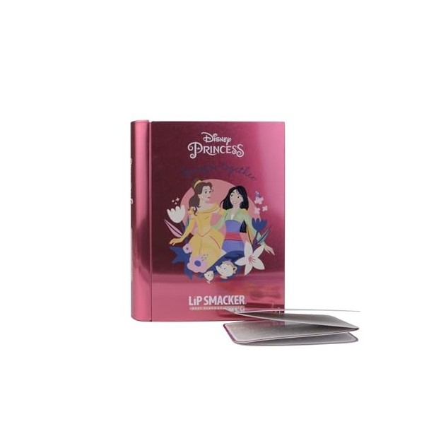 Lip Smacker Disney Princess Beauty Book Tin, Livre de Beauté Disney Princess Lip Smacker, avec Des Rouges à Lèvres, Des Gloss