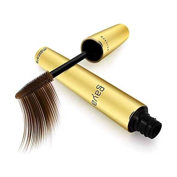 Mascara Vegan Professionnel Brosse Silicone - Volume Longueur Rehaussement Long Cil - Mascara Ricil Yeux Sensibles a Huile de