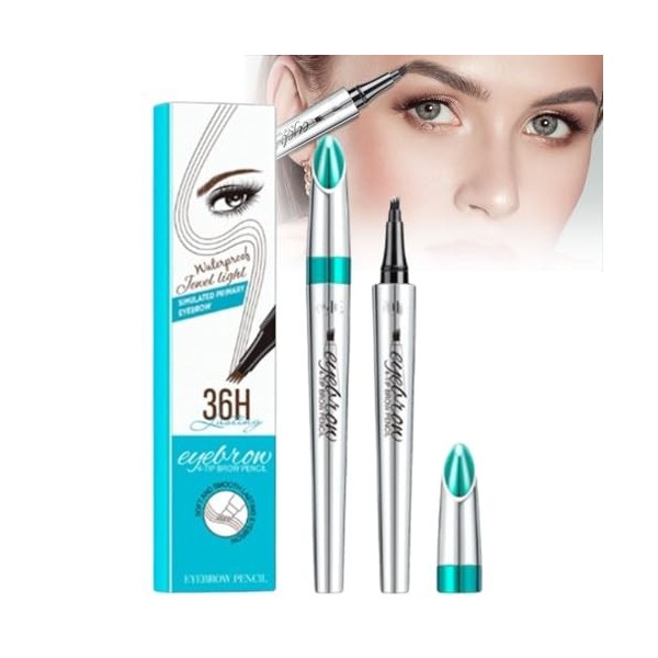 Blapee Eyebrow Pencil, Atikisoi Eyebrow Pencil, Blapee Eyebrow Microblading Pen, Blapee Micro 4 Point Brow Pen, 3D Waterproof