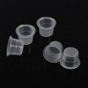 Encre de tatouage capuchon tasse 100pcs / set pot moyen grand plastique titulaire daccessoires de pigment microblading 0.8in