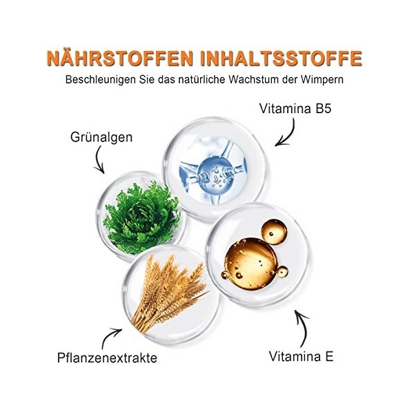 Sérum de croissance pour cils longs et denses - Sérum pour cils naturels longs et denses - Sérum pour sourcils - Meilleur sér