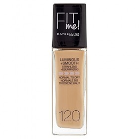 Fond de Teint Fit Me Lumineux + lisse de Maybelline N°120 Classic Ivoire