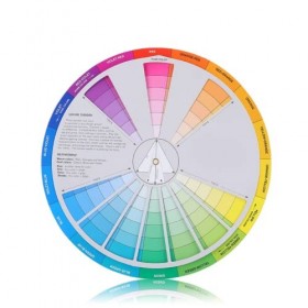 Roue de Couleur de Tatouage, Guide de Mélange de Roue de Couleur de Pigment Multicolore Accessoire de Tatouage Guide Mixte Mé