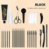 Riceel Kit de teinture pour sourcils semi-permanente, formule naturelle, crème teintée pour sourcils adaptée pour un usage en