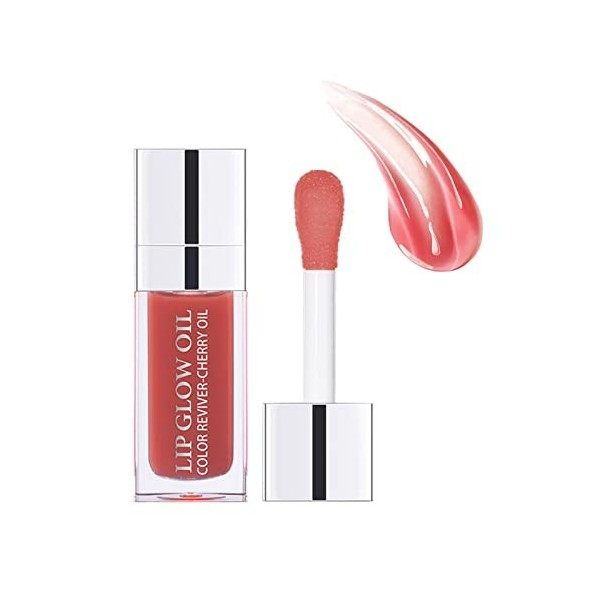 Lip Glow Oil Huile de Soin des lèvres Brillant à lèvres repulpant Formule Non Collante Huile pour Les lèvres Rouge à lèvres h