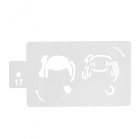 Pochoirs de Peinture de Visage de Figure de Dessin animé de Princesse, Pochoirs de Peinture de Corps, 2 Ensembles de Pochoirs