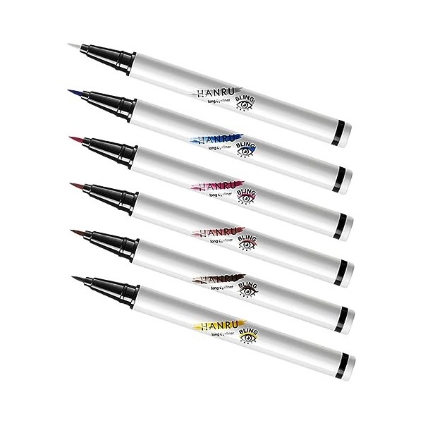 DOITOOL 6 Pièces Couleur Eyeliner Liquide Eyeliner Imperméable Eyeliner Coloré Eyeliner Stylo Eyeliner Crayon Maquillage Des 