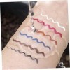 DOITOOL 6 Pièces Couleur Eyeliner Liquide Eyeliner Imperméable Eyeliner Coloré Eyeliner Stylo Eyeliner Crayon Maquillage Des 