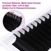 Extension Cils Easy Fan Lashes 0.10-D Curl 15-20mm Extension de Cils Soie Volume Russe Professionnel Easy Fanning Lash Cils B