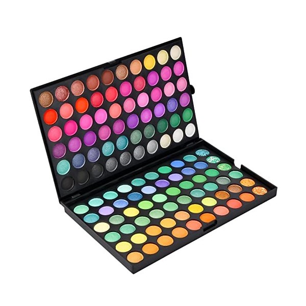 Fards à Paupières, Palettes de Fard à Paupières 120 Fards Kit de Maquillage pour Paupières Color Grande, Fermes et Brillants,