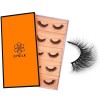 DYSILK Lashes Mink Eyelashes - Fluffy Lashes 5 Pairs 6D Faux Mink Eyelash - False Eyelashes Natural Lash Soft Reusable Wispy 