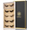 DYSILK Lashes Mink Eyelashes - Fluffy Lashes 5 Pairs 6D Faux Mink Eyelash - False Eyelashes Natural Lash Soft Reusable Wispy 