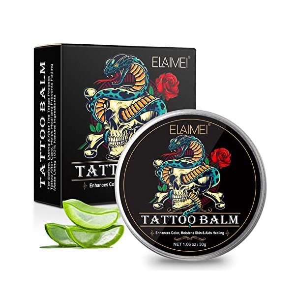 creme tatouage 75 g Tattoo Aftercare & Aftercare pour Old New Tattoo éclaircissant Hydratant, Crème Tatouage Cicatrisante Nat