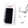 Extension Cils Easy Fan Lashes 0.07-D Curl 20-25mm Extension de Cils Soie Volume Russe Professionnel Easy Fanning Lash Cils B