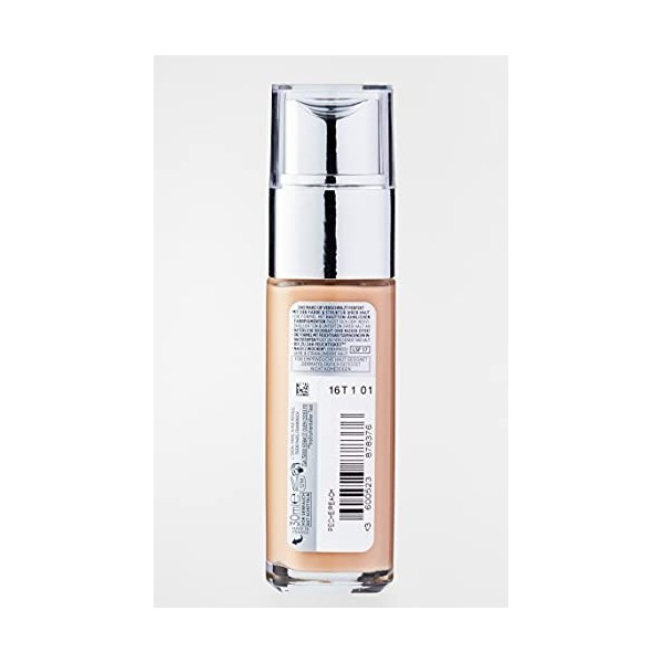 LOréal Paris Perfect Match Maquillage 3.5.N Peach, Maquillage Fluide, Teint de la peau, Soigne la Peau avec lHyaluron et Al