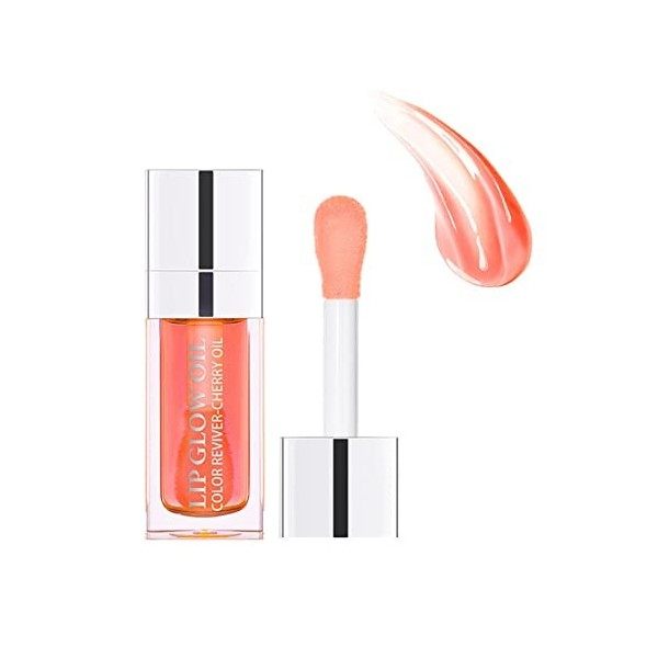 Korean Lip Glow Oil - Kit de brillant à lèvres pour les lèvres sèches - Lip Plumper Oil Hydratant Cover Lipstick - Protège le