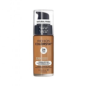 Revlon ColorStay 24H, Fond de Teint pour Peaux Normales à Sèches, Fini Naturel 30 ml , Longue Tenue, Caramel 400 