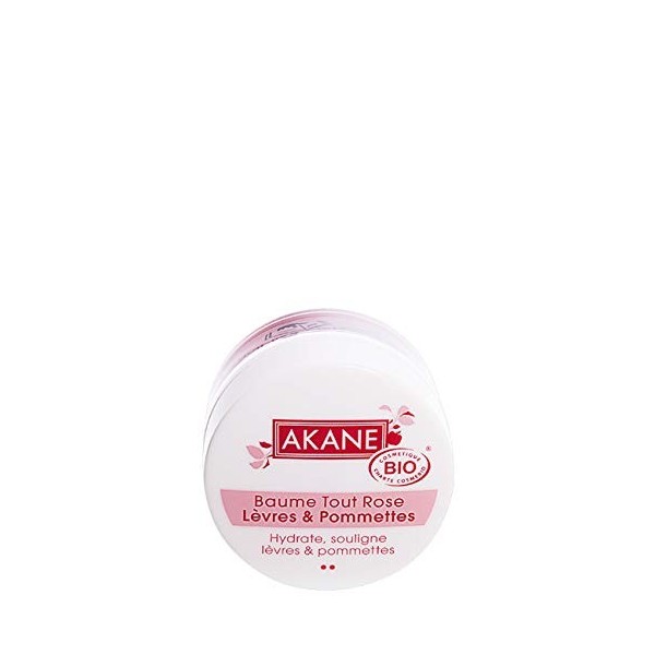 AKANE - BB et CC crèmes - Baume rose lèvres et pommettes - BB crème certifiée bio - 12G