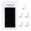 Extension Cils Easy Fan Lashes 0.05-C Curl 16mm Extension de Cils Soie Volume Russe Professionnel Easy Fanning Lash Cils Bouq