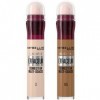 Maybelline New York - Lot de 2 Anti-cernes Fluide - Kit Correcteur & Contouring - Instant Anti-Age L’Effaceur - Teintes : Cla