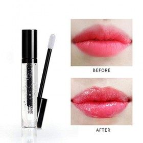 Semme Lip Plumper Gloss, Enhancer Liquide Naturel pour Rouge à lèvres Hydrate et élimine la Formation extrême de sécheresse.