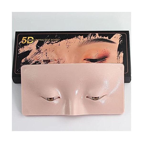 Conseil Pratique Maquillage pour les Yeux 5D Réutilisable Solution Tampon Peau Tatouage Silicone Bionique Mannequin Maquillag