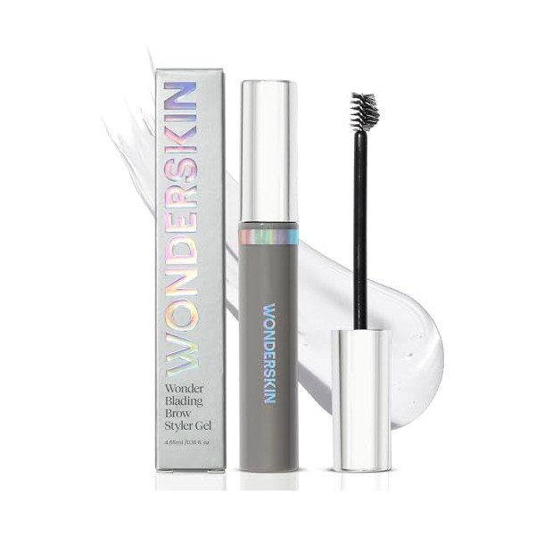 Wonderskin Wonder Blading Gel Pour Styliser les Sourcils, Gel Pour Sourcils Longue Tenue, Gel Léger Pour Styler Les Sourcils