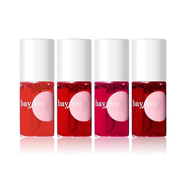 bayfree Lip Tint Stain Set, Teinture à Lèvres Longue Durée Hydrorésistant, Rouge à Lèvres Liquide Mat Léger et Anti - Transfe