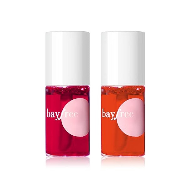 bayfree Lip Tint Stain Set, Teinture à Lèvres Longue Durée Hydrorésistant, Rouge à Lèvres Liquide Mat Léger et Anti - Transfe