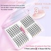 Cluster Faux Cils Individuel, LAWEZX Extension Cils Kit avec 196 Pcs Réutilisable Cils Manga, Super Hold Lash Bond et Seal, B