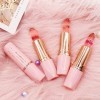 3 Pcs Fleur Jelly Lipstick, Température Couleur Magique Changeant de Baume à Lèvres,hydratant longue durée lèvres maquillage 