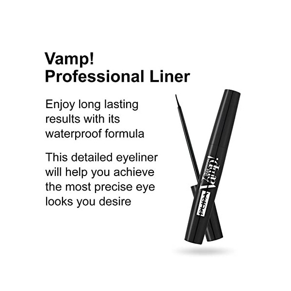 Pupa Milano Vamp! Professional Liner 100 Extra Noir pour Femme 0,152 oz 4.5 ml