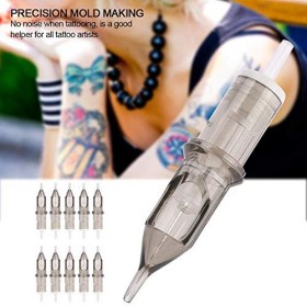 10pcs 3RL Aiguilles pour cartouches de tatouage, Cartouches et Daiguilles de Tatouage Aiguilles de machine de tatouage outil