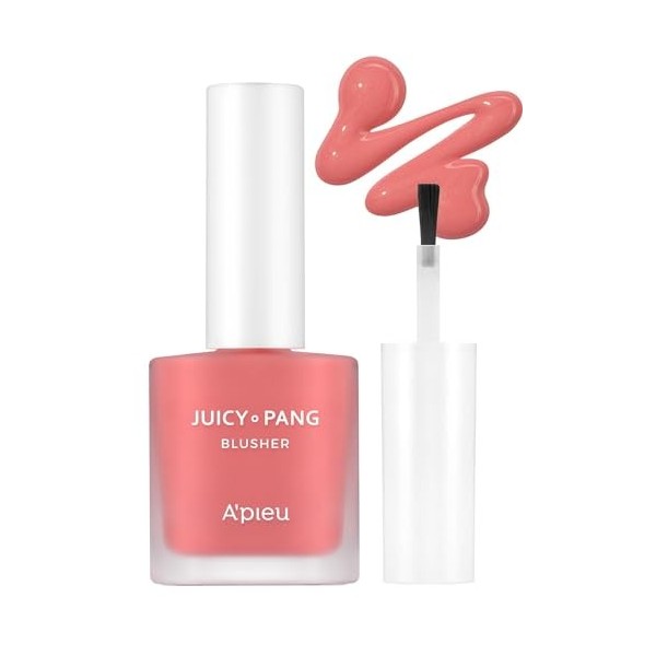 APIEU Juicy Pang Water Blush – Finition hydratante – Blush facile à mélanger – Aspect naturel – K-beauty pamplemousse – PK0