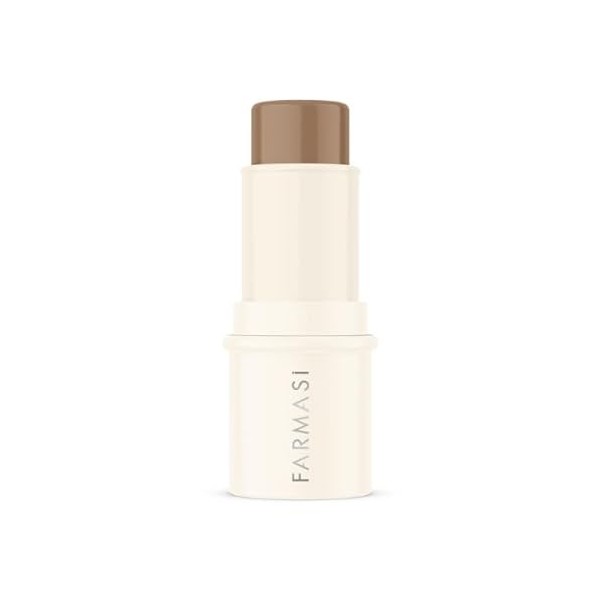 Farmasi Clin doeil Contour Crémeux, Maquillage Contour Bronzer Stick Crémeux Mat dans Teinte Froide qui sétend Facilement e