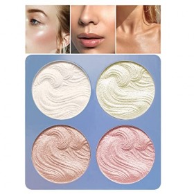 Boobeen Maquillage Highlighter Palette Highlighter Poudre Shimmer Highlighter Illuminateur de maquillage pour le visage Palet