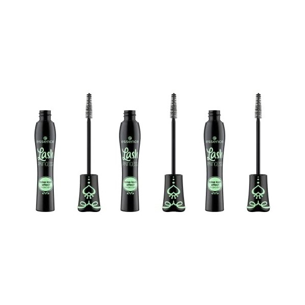 essence Lash Princess Faux Lash Effect Mascara Lot de 3 packs de mascara Noir 12 ml