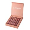 Dulele 6 Couleur Lipgloss Kit de maquillage avec coffret cadeau, Rouge à Lèvres Liquide Mat Longue Tenue Waterproof Liquid Li