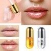 hgni 2 Pcs Lip Plumper Sérum Capsules Longue Durée Brillant À Lèvres Clair Rehausseur De Lèvres Plumper Lip Plumper Set Natur