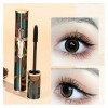 WXJ Mascara, Ventilateur en Plumes de Paon, Maquillage oculaire imperméable épais, Preuve de Sueur, Non-Tache, Mince, courbur