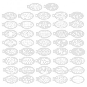 Artibetter 42Pcs Visage Peinture Pochoirs Visage Maquillage Modèles Temporaire Tatouages Pochoirs Modèles Corps Art Pochoir p