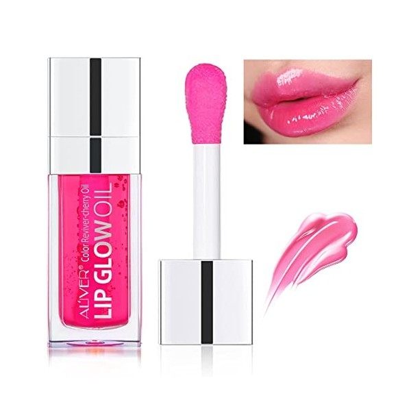 Lip Glow Oil, brillant à lèvres hydratant et repulpant, huile à lèvres repulpante nourrissante longue durée, non collante Big