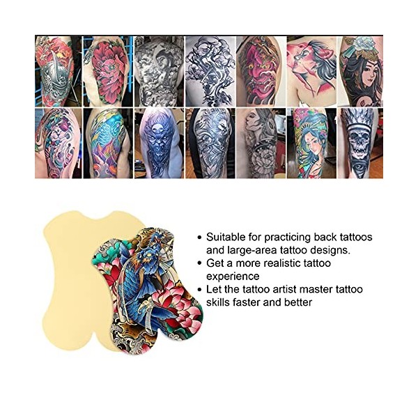 Peau De Pratique De Tatouage De Tatouage Vierge, Peau De Pratique De Tatouage De Dos Complet Grande Peau De Pratique De Tatou