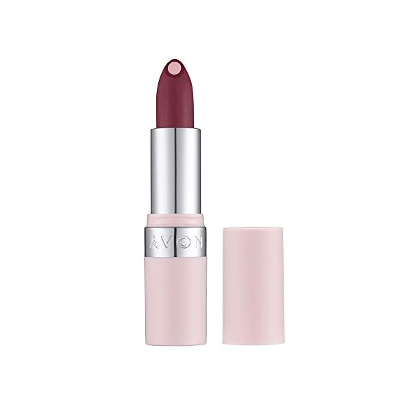 Avon Rouge à lèvres mat Hydramatic Rosy avec un noyau hyaluronique pour hydrater et repulper les lèvres, disponible en 15 nua