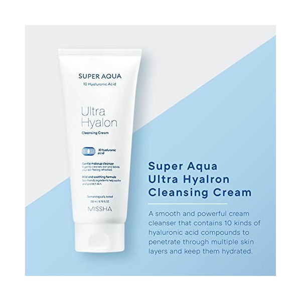 Missha Super Aqua Ultra Hyalron Crème Nettoyante 200 Ml