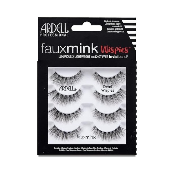 ARDELL Faux Mink Demi Wispies 4 Pack de Faux-cils