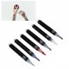 6 pièces stylos de tatouage temporaires marqueurs de tatouage temporaires marqueurs corporels ingrédients sûrs durables 6 sty