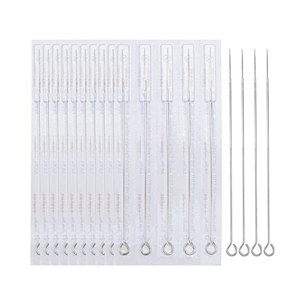 WINOMO Aiguilles de Tatouage Jetables 50pcs 5RL Acier Inoxydable