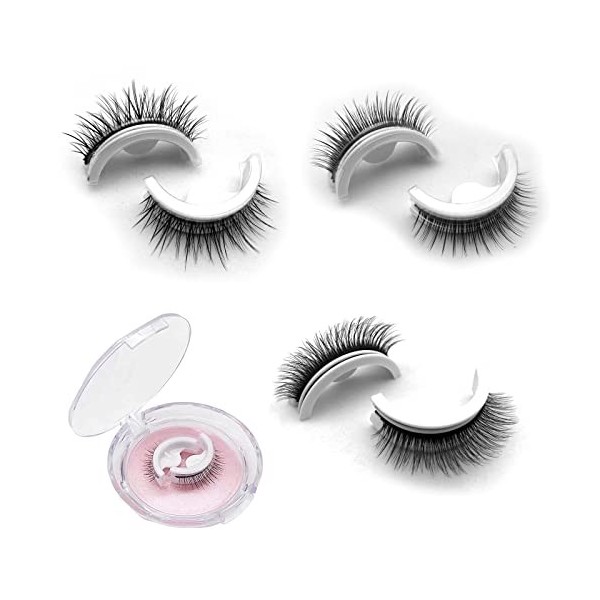 3Pcs Kaylash Cils Adhésifs Réutilisables, 2023 Nouveau Kaylash Cils auto-adhésifs réutilisables, Maquillage de cils naturels 